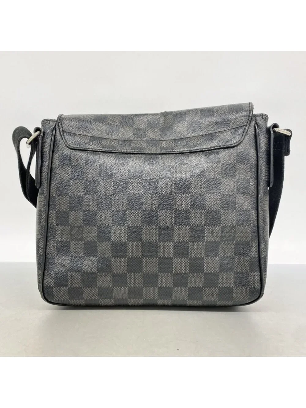 Louis Vuitton Shoulder Bag Damier Graphite District PM Gray Black